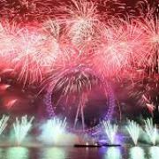 Resolution time: Fireworks bring in the New Year on the South Bank in London