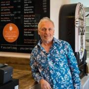 Fight Bladder Cancer’s founder Andrew Winterbottom at the charity’s WEE BOOKSHOP AND CAFÉ in Chinnor
