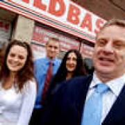 The Buildbase team, from right, Dave Robertson, Anna Karavias, Craig Tarrant and Kate Godfrey