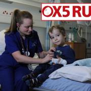 Staff nurse Alana Bruce with Oxford Children's Hospital patient three-year-old Sonny Styles Pic by Jon Lewis