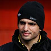 CHILLY: Renault driver Carlos Sainz at last week’s test Picture: XPB/James Moy Photography Ltd