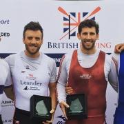 The top three from the men’s pairs at the Great Britain trials. From left: Felix Drinkall and OllieCooke (second), winners Alan Sinclair and Matt Tarrant (Oxford Brookes) and third-placed, JamesRudkin and Josh Bugajski (Oxford University) Picture: