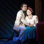 Kate Ladner and Jung Soo Yun in Buxton’s UK premiere of Verdi’s Alzira        Picture: Richard Hubert Smith