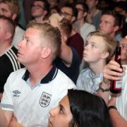 England fans watching the World Cup