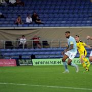 Gavin Whyte opens the scoring for Oxford United  Picture: David Fleming