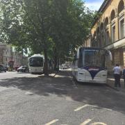 tourist buses in Oxford city centre Picture by Debbie Dance