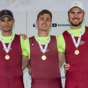 Oxford Brookes' successful eight at the British Championships  Picture: Angus Thomas WeRow.co.uk