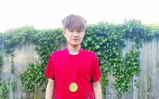 Jason Ou took two golds at the under-17s tournament in Nottingham. Picture: Shumao Ou