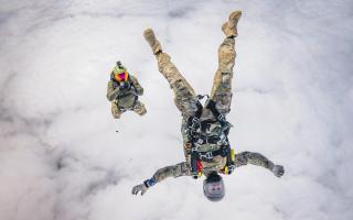 Parachute training near Bicester