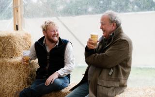 Kaleb Cooper and Jeremy Clarkson at the Hawstone Festival