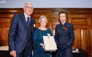 Andy and Myrtle Darby with Her Royal Highness The Princess Royal