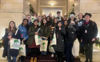 Year 12 students from Oxford Spires Academy in Oxford travelled to London for the launch of The Elephant Group