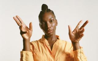 Michaela Coel has modelled some of the items featured in the exhbition