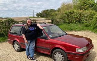 Event organiser Tanya Field and her own Montego.