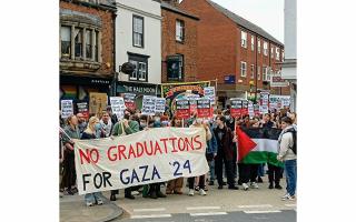 Protests in support of Palestine have continued through Oxford.