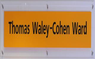 The ward named for Thomas Waley-Cohen is known by all as 'Tom's Ward.'. Picture by Jon Lewis.
