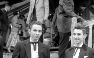 Photo by Ken Russell - January 1955. The Last of the Teddy Girls..Two unnamed Teddy Boys at a funfair