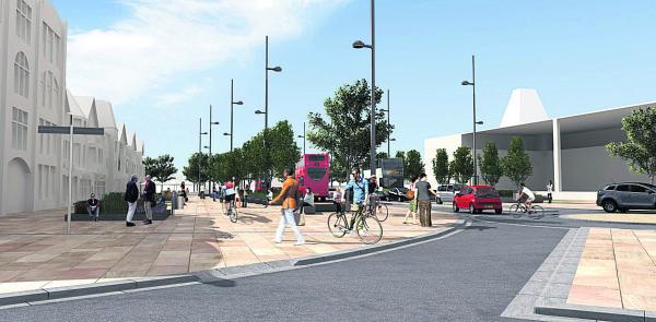An artist’s impression of the £5.5m Frideswide Square scheme, which is to be completed by December 2015