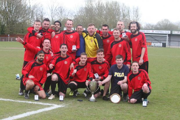 Barton United with the Oxfordshire Sam Waters Sunday Cup