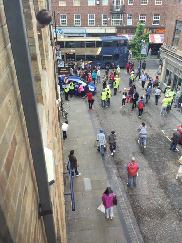 Oxford Mail: George Street Crash