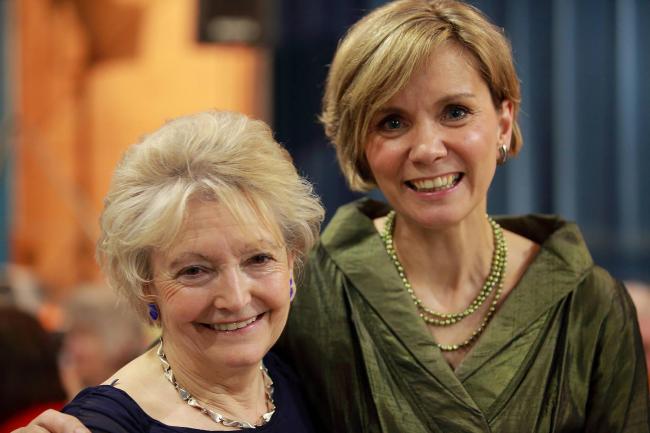Sylvia Vetta (left) with Rebecca Allison who died from meningitis