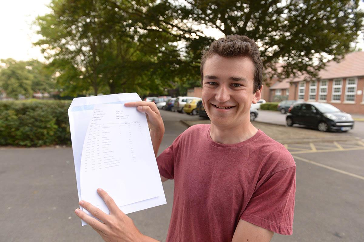 Pictures from around Oxfordshire of student receiving their A Level results, Didcot Girls School and St Birinus.