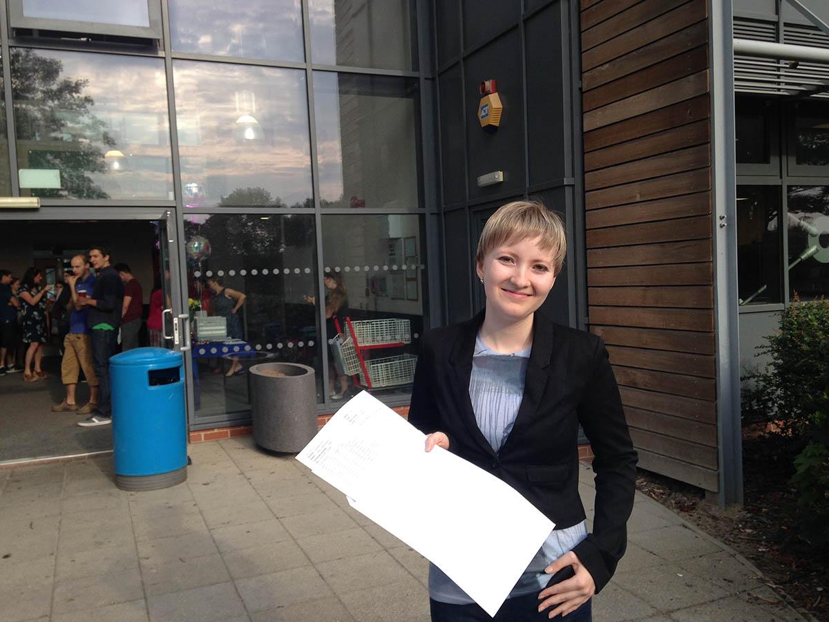 Pictures from around Oxfordshire of student receiving their A Level results, Didcot 6th Form.