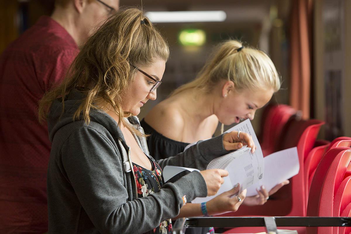 Pictures from around Oxfordshire of student receiving their A Level results,Fitzharris School, Abingdon.