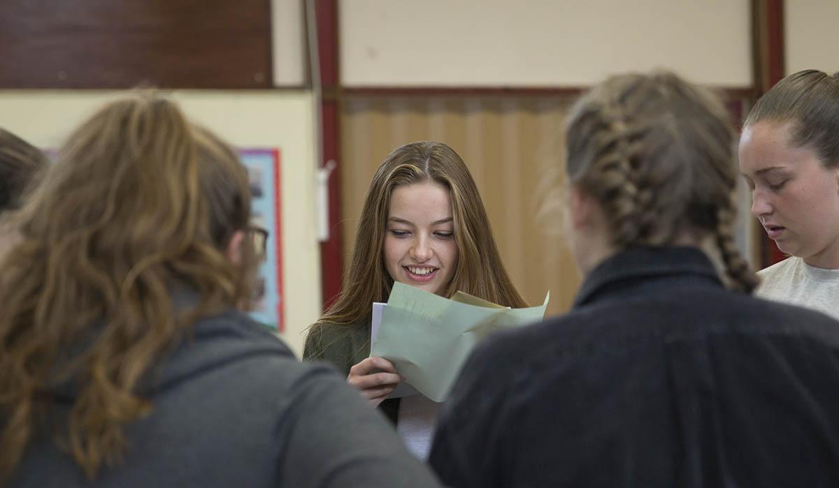 Pictures from around Oxfordshire of student receiving their A Level results, Fitzharris School, Abingdon.