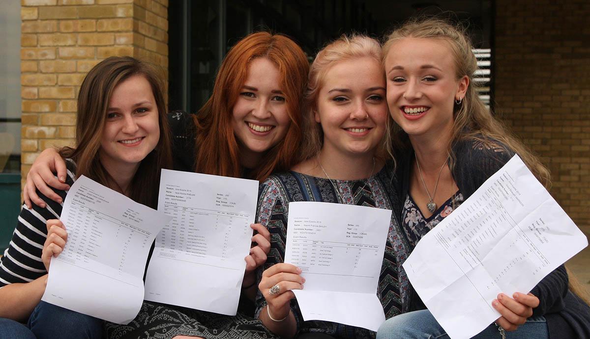 Pictures from around Oxfordshire of student receiving their A Level results, Wood Green School Witney