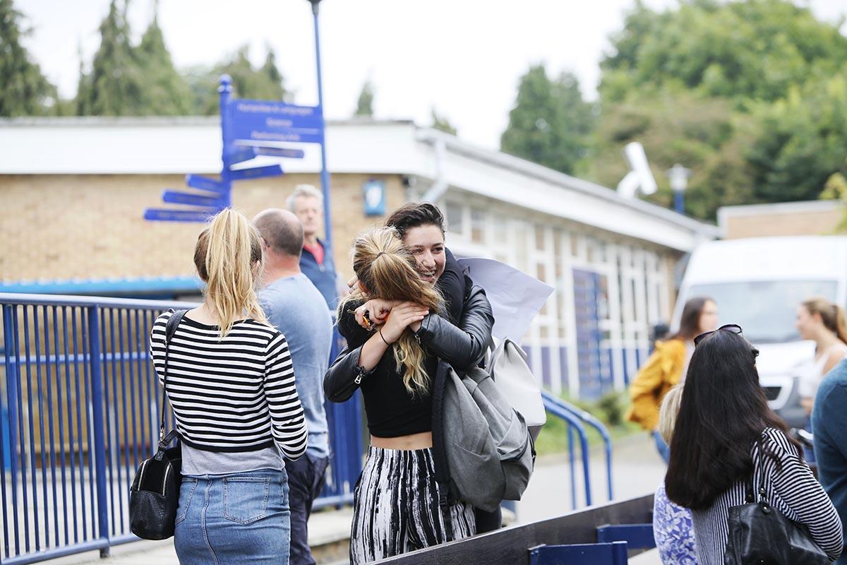 Pictures from around Oxfordshire of student receiving their A Level results