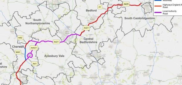 Oxford Mail: If option one is chosen, the Expressway could follow a route similar to this.
