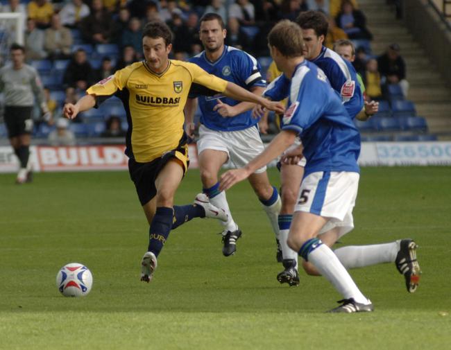 ON THE RUN: Chris Hackett in action as a player for Oxford United in 2005 	 Picture: George Reszeter