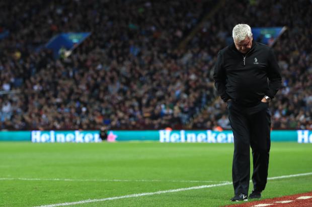 Aston Villa manager Steve Bruce had a cabbage thrown at him ahead of his side's match with Preston (Simon Cooper/PA).