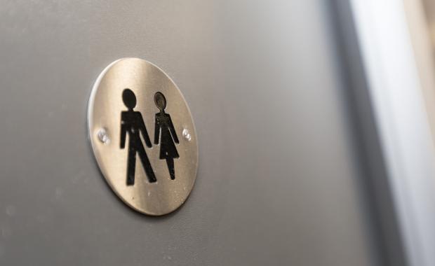 Oxford Mail: File photo of a sign for a gender-neutral toilet. Picture: Don Jackson-Wyatt