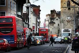 File photo of cars, cyclists, pedestrians and buses competing for space on Oxford High Street. 						               Picture: Oxford Mail 