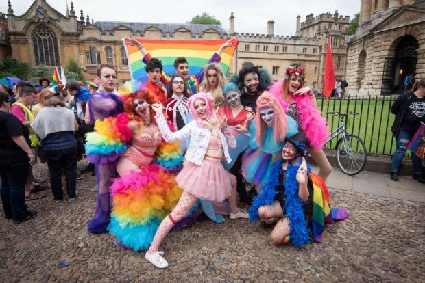 Oxford Mail: The Oxfordshire Drag Collective at the 2018 Pride event. Picture: Andrew Walmsley
